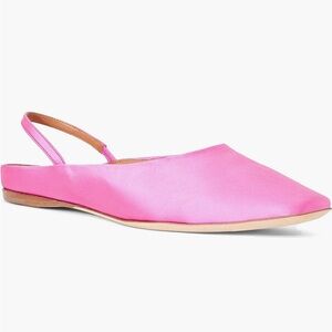 STAUD Janine Satin Mules - Blossom